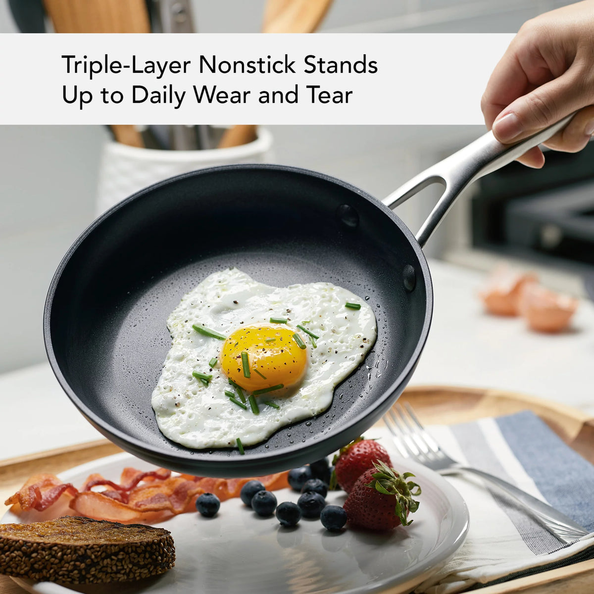 Hard-Anodized Induction 2 Piece Nonstick Frying Pan Set Z313