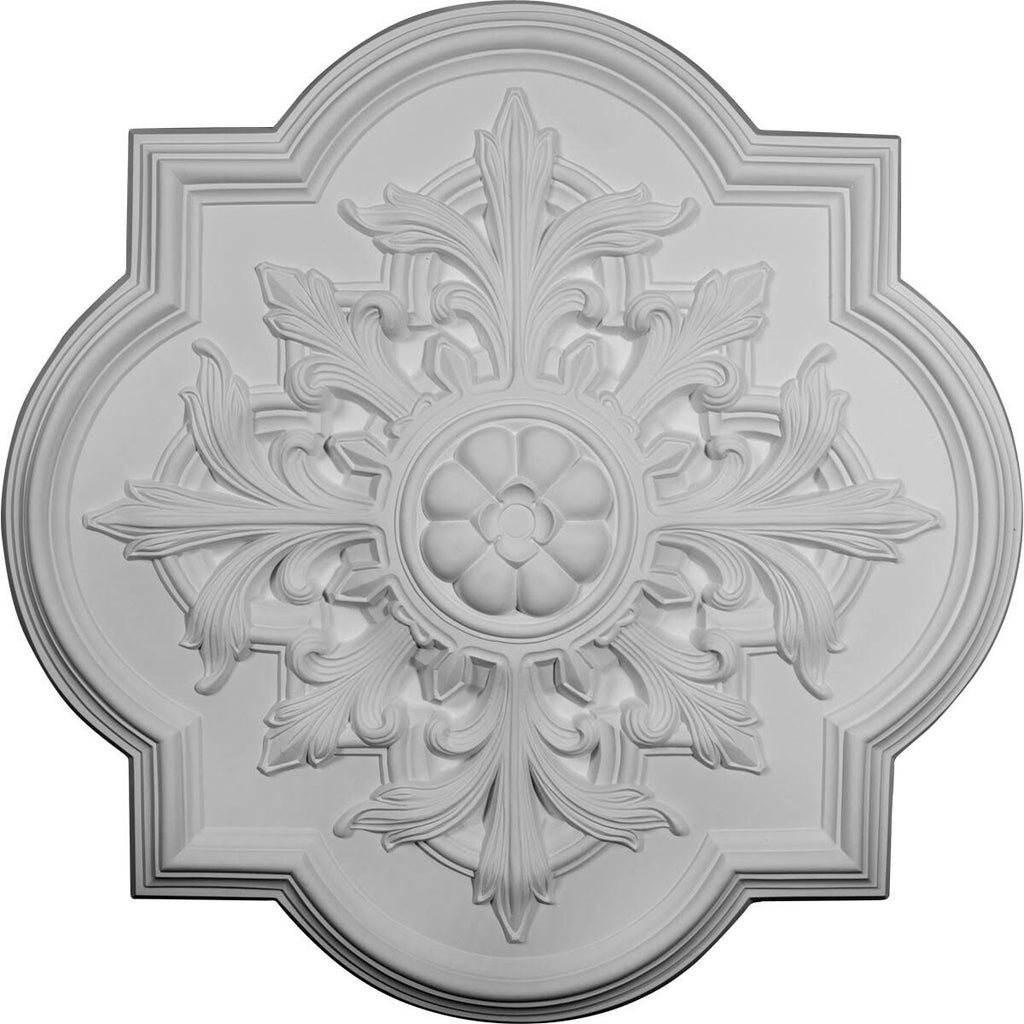 31 1/4x22OD x 2x22P Ceiling Medallion Hand-Painted Gold B595