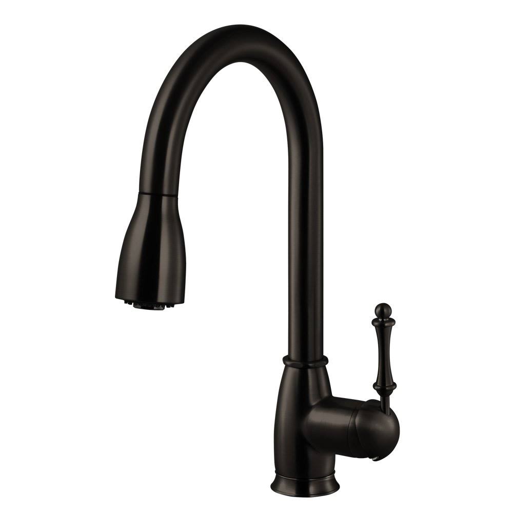 Oil Rubbed Bronze Pull Down Kitchen Faucet G1752