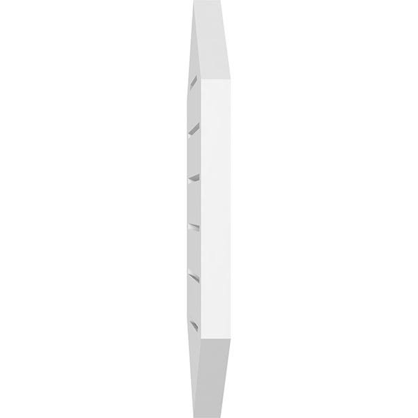 24x22W x 40x22H Vertical Peaked Surface Mount PVC Gable Vent 12/12 Pitch U476