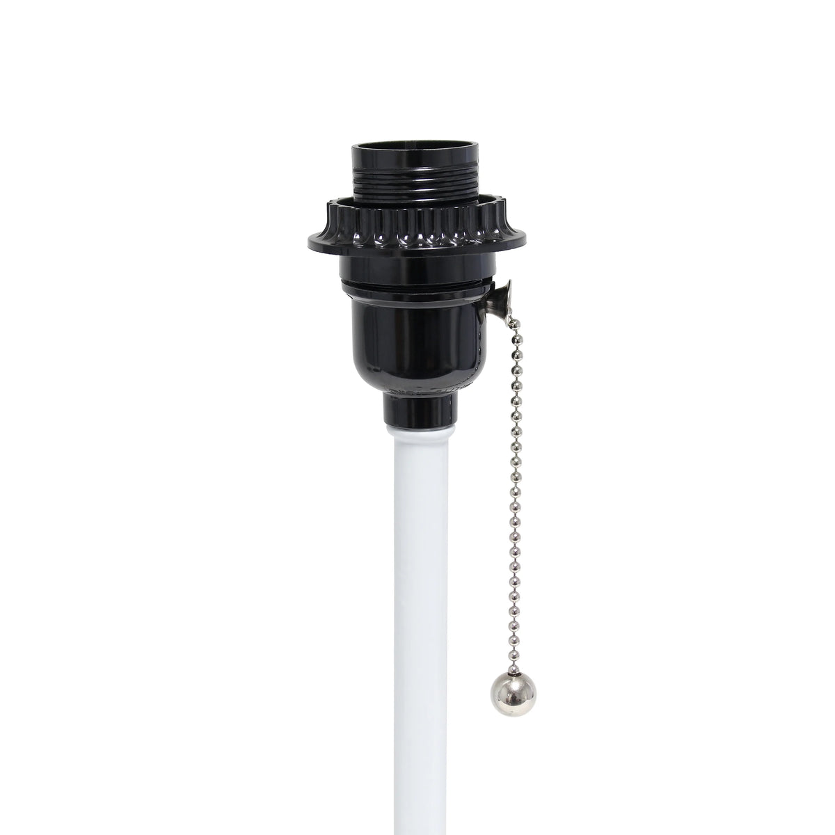 Aqua White Stick Lamp with Fabric Shade F4894