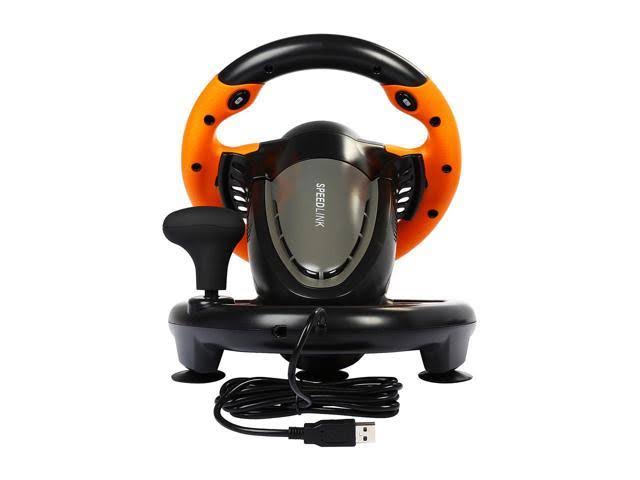 Black-Orange Racing Wheel X19789
