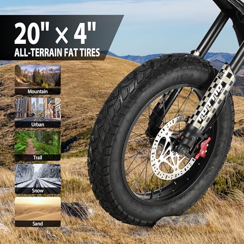 60V 20" Fat Tire Electric Motorcycle Q52571