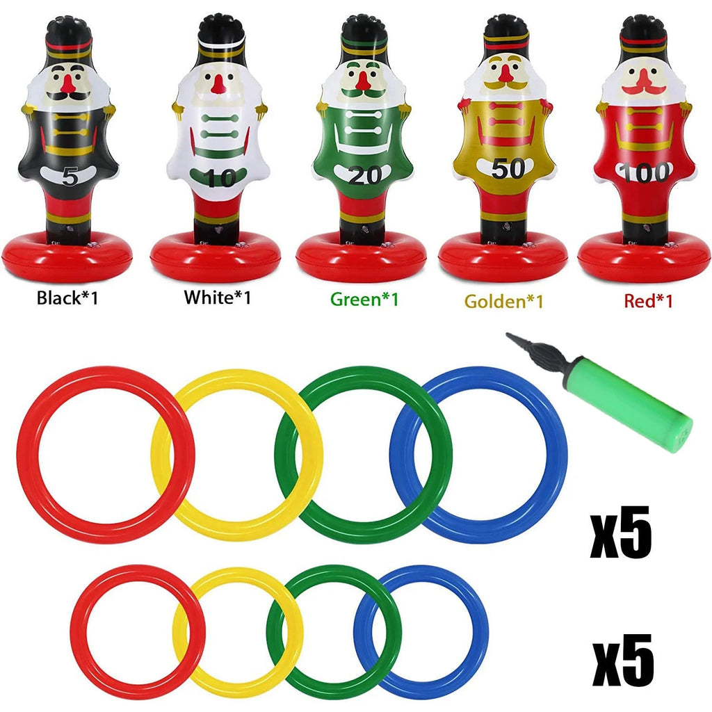 Inflatable Ring Toss Games Christmas Party Toys W44053