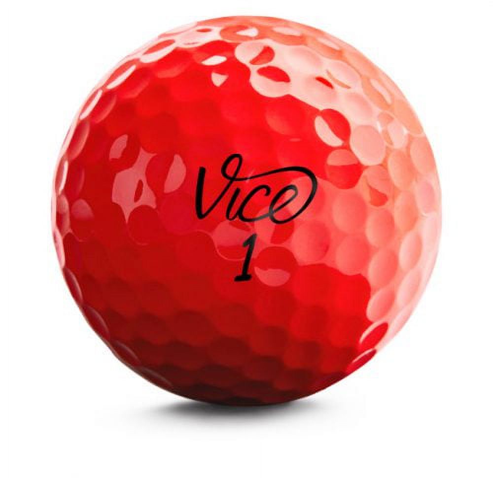Neon Red Golf Balls, 12 Pack W137815
