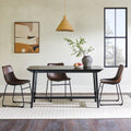 59" Mid-Century Trestle Dining Table E5468