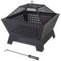 26x22 Square Wood Burning Fire Pit Y635