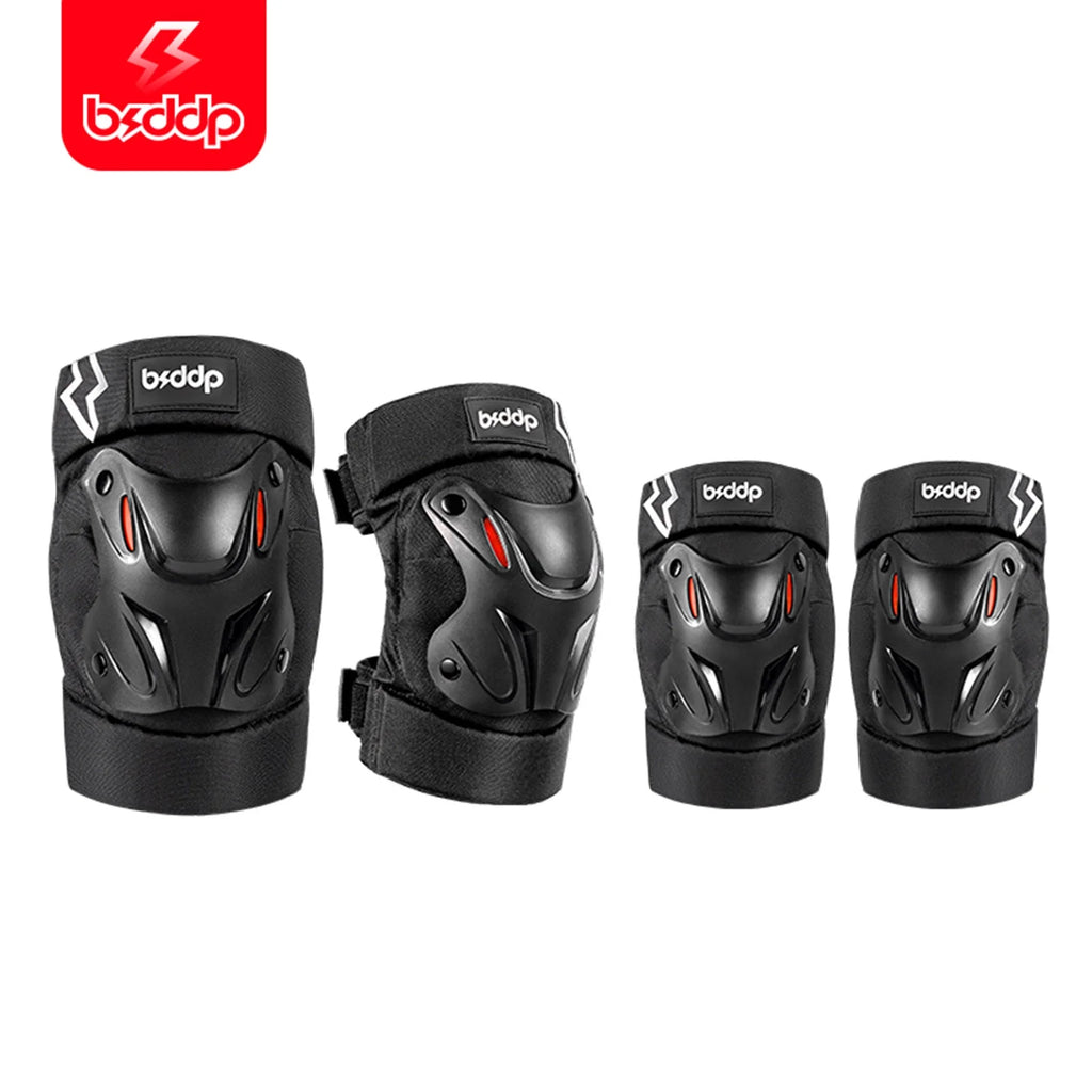 Motorcycle Elbow Knee Protection 4 Piece Set Safety Gear Y1224