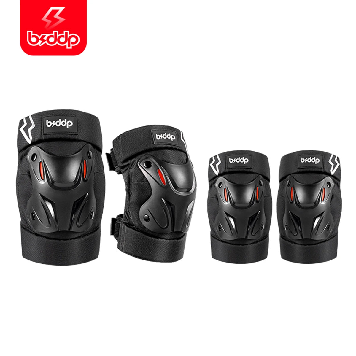 Motorcycle Elbow Knee Protection 4 Piece Set Safety Gear Y1224