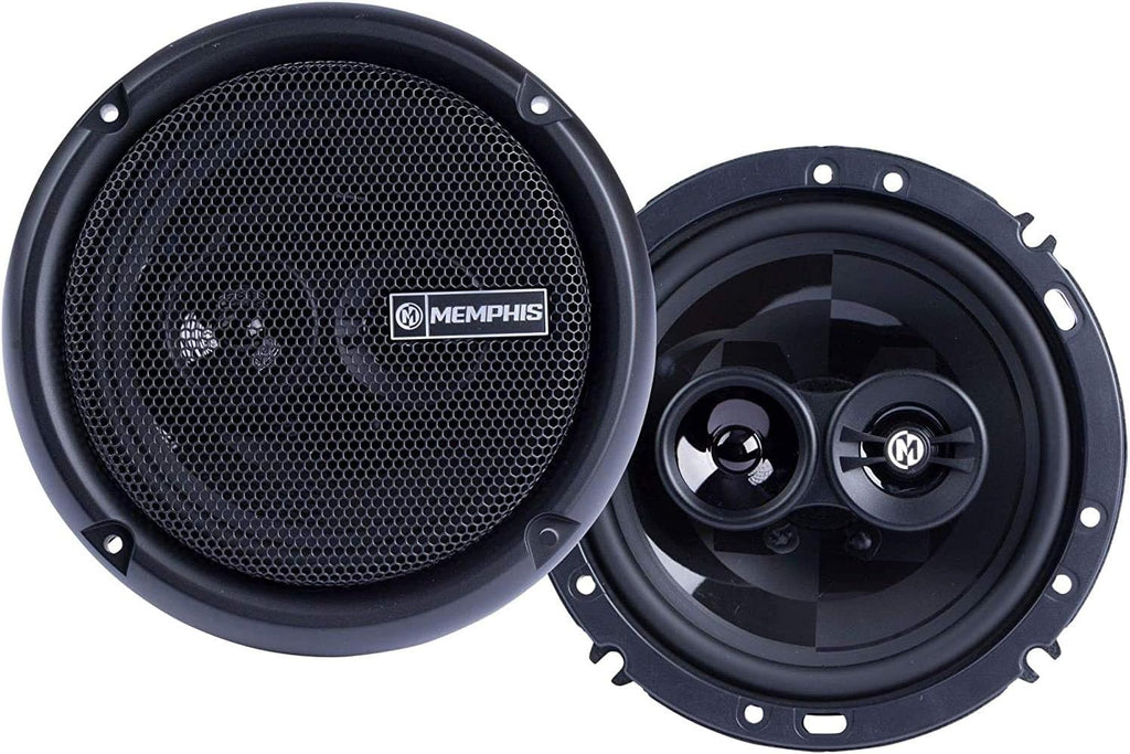 6.5 Inch 3 Way 50 Watt RMS 100 Watt Peak Car Audio Coaxial Speaker System Pack of 2 Z73197
