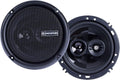 6.5 Inch 3 Way 50 Watt RMS 100 Watt Peak Car Audio Coaxial Speaker System Pack of 2 Z73197