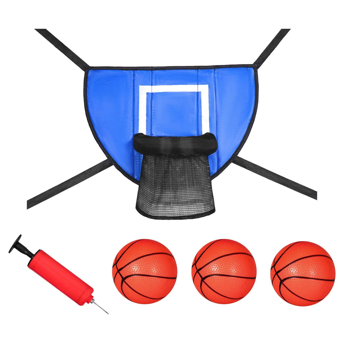 Blue 90x50cm Trampoline Basketball Hoop C5593