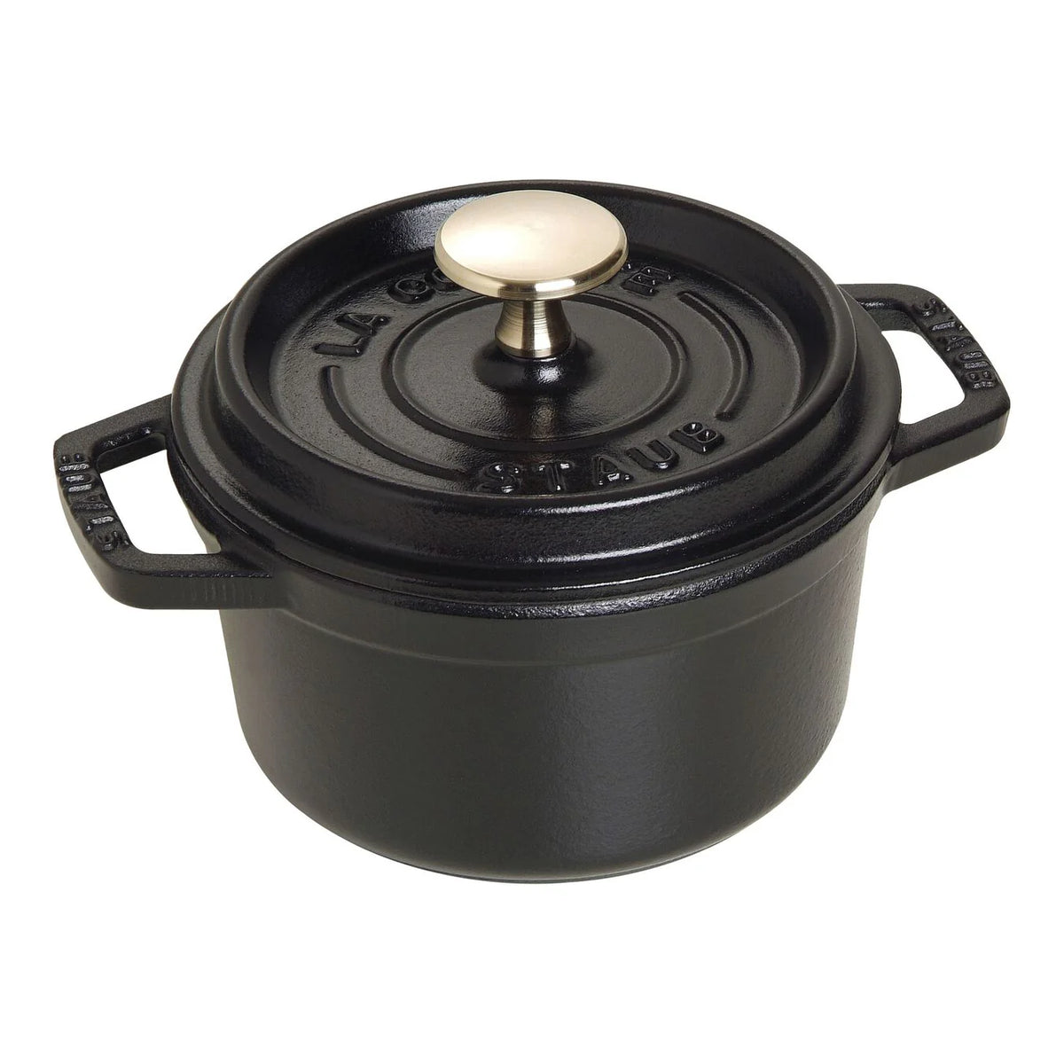 0.75 Qt. Cast Iron Round Dutch Oven in Black K43341