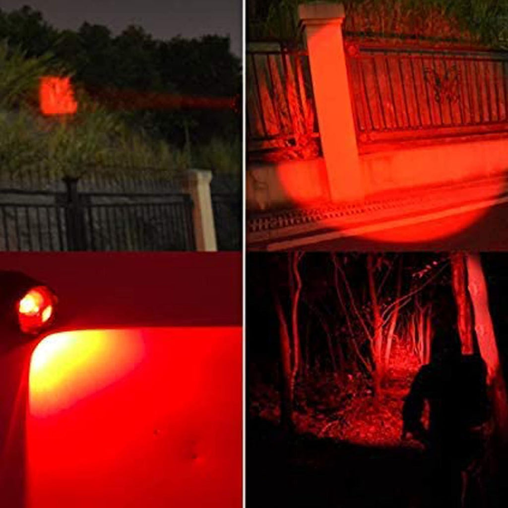 Red Light Tactical LED Flashlight with Pressure Switch F535936
