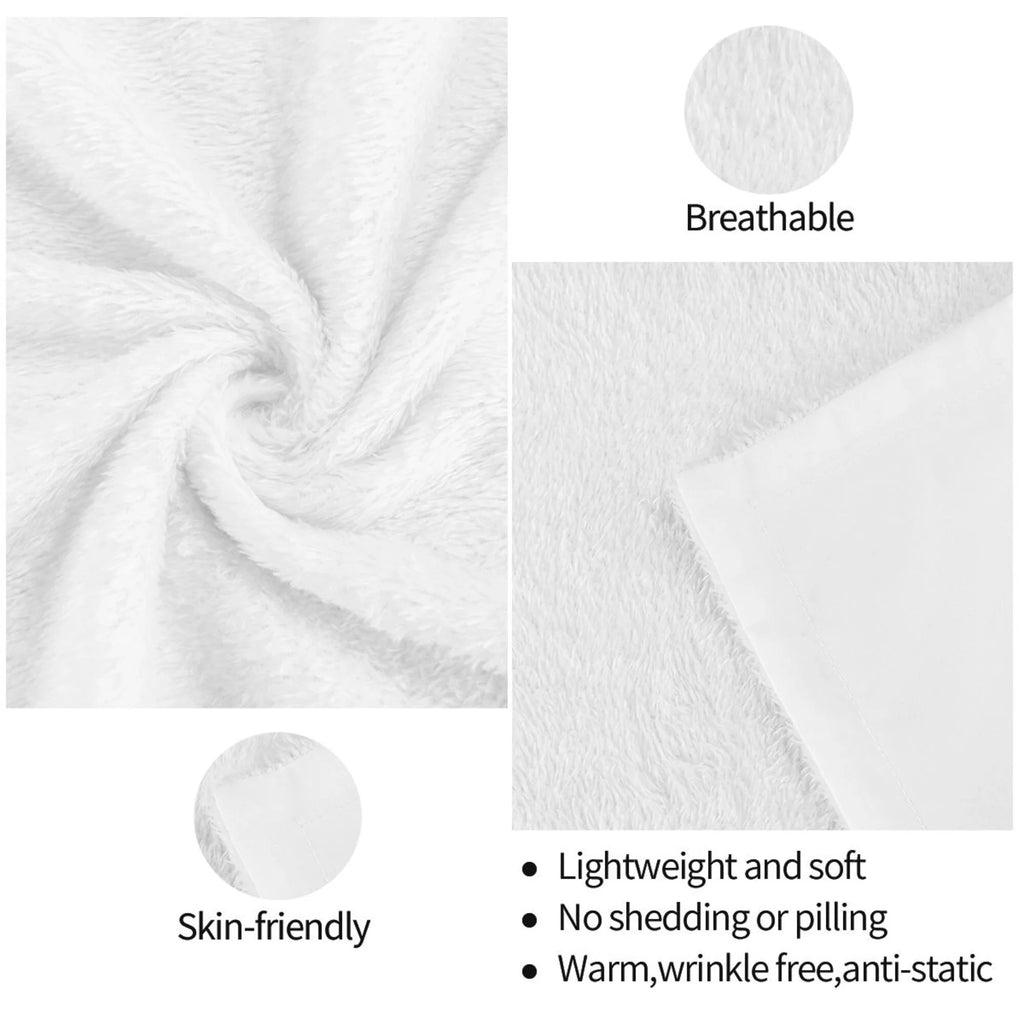 Double Layer Plush Throw Blanket, 50" x 40" R7161