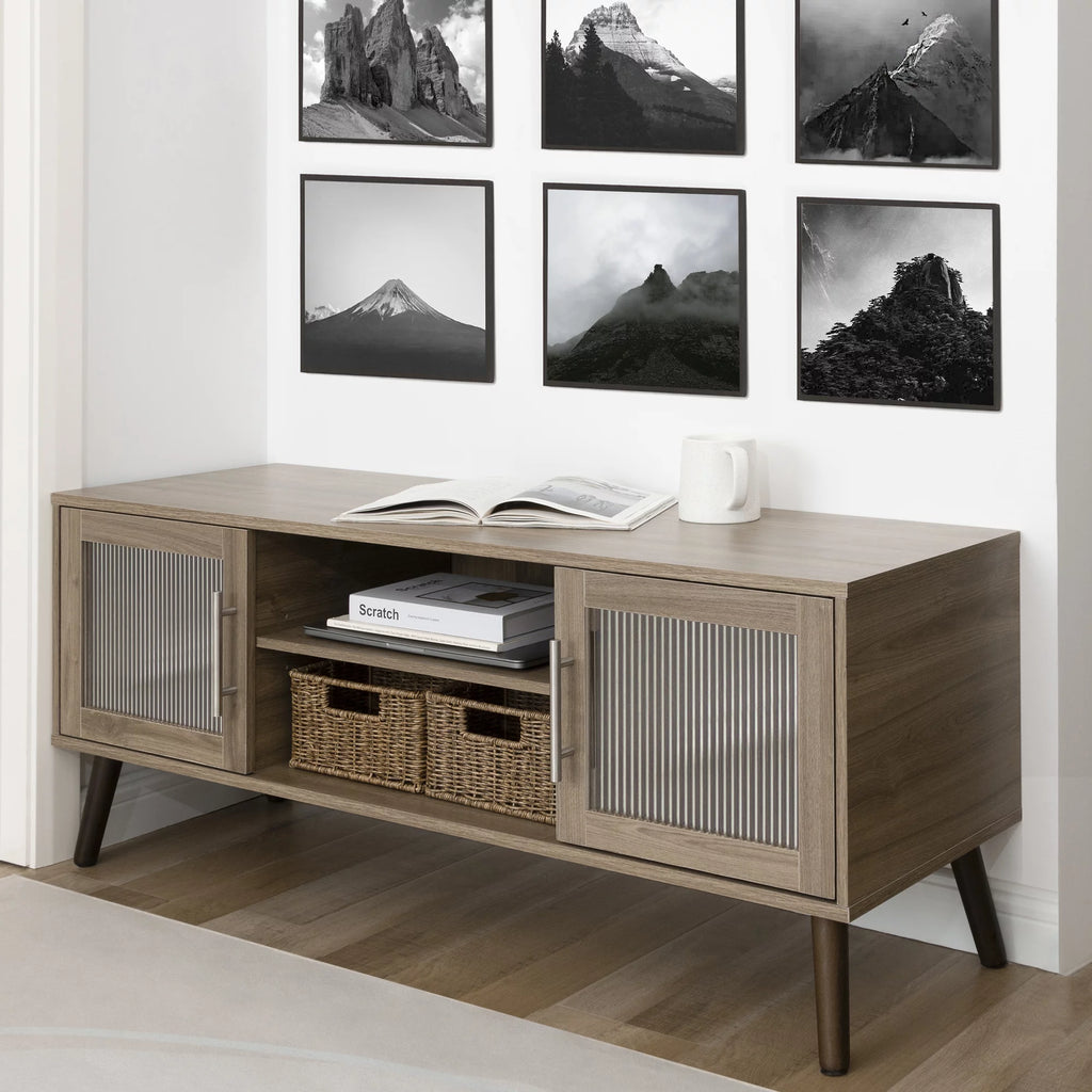 Elm Gray Wood TV Stand Z907305