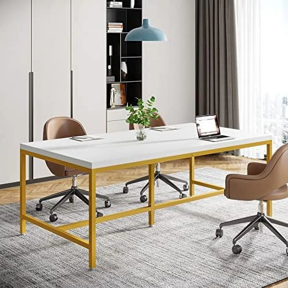 63 Inches Large Computer Desk with Thicken Frame E904