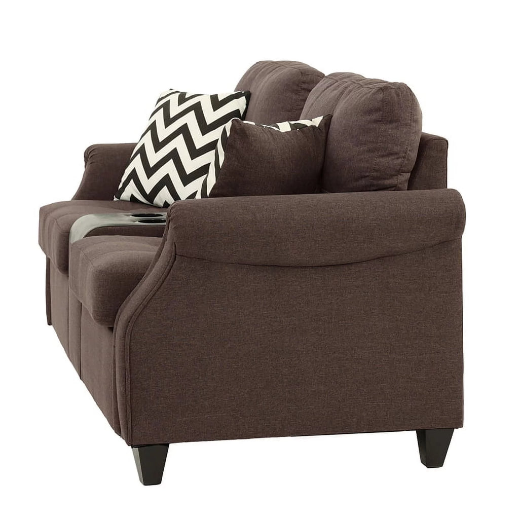 2 Piece Fabric Sofa Set with USB Console M493