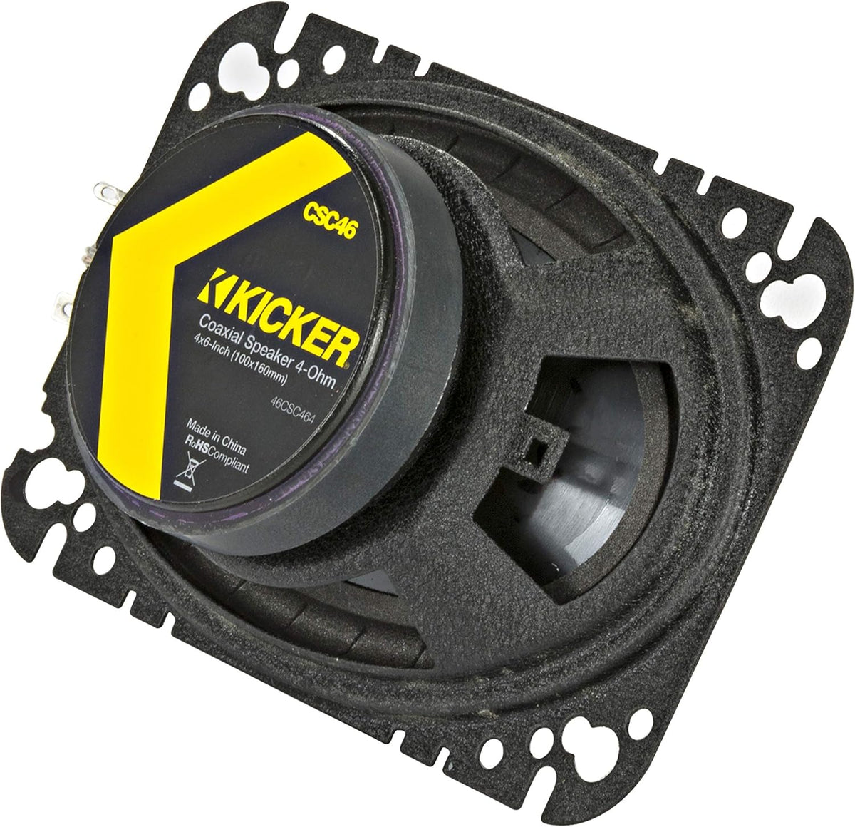 4 x 6 150 Watt 2-Way Car Audio Coaxial Speakers with Polypropylene Cone, Pair Pack of 2 G700946