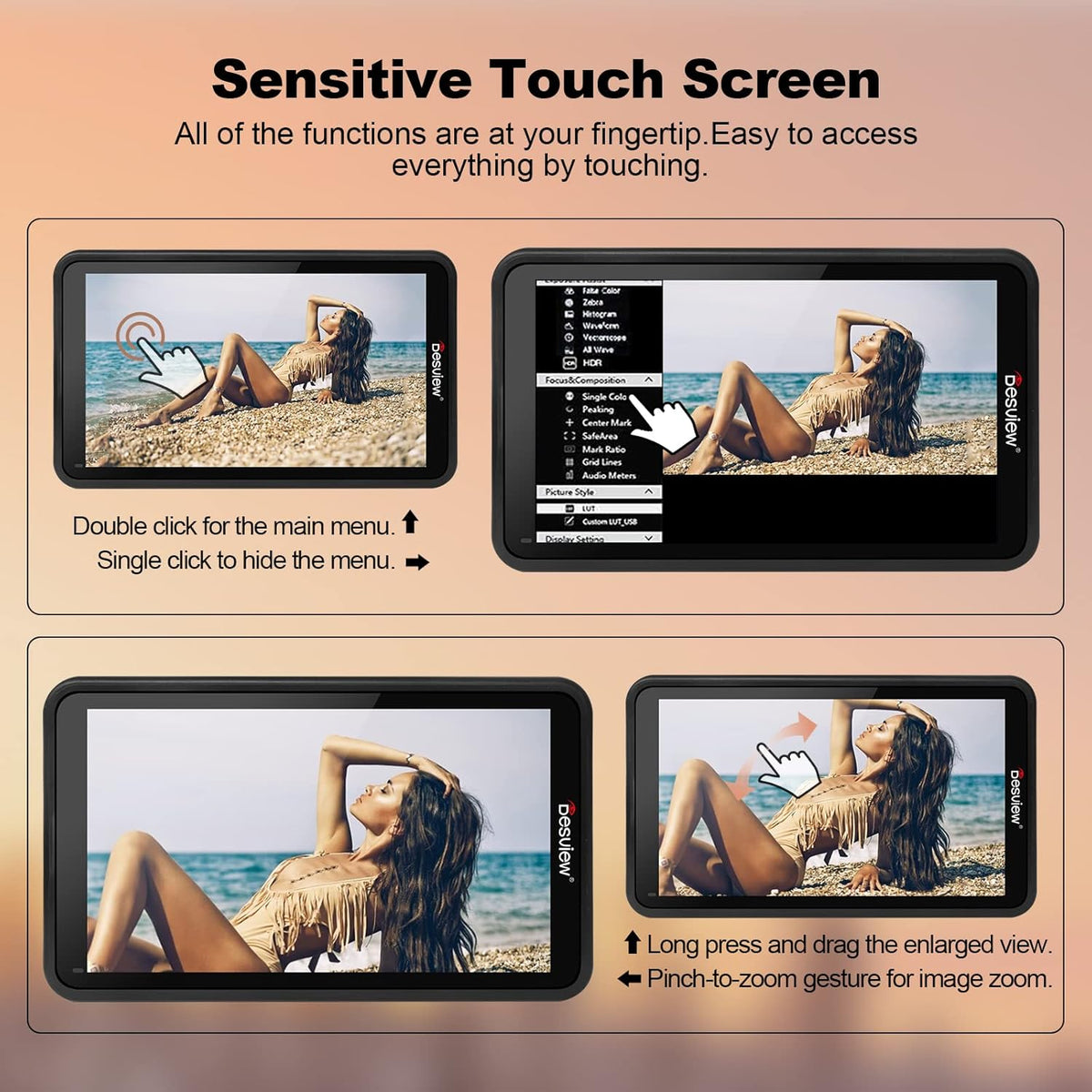 5.5 inch Touch Screen Camera Field Monitor X388