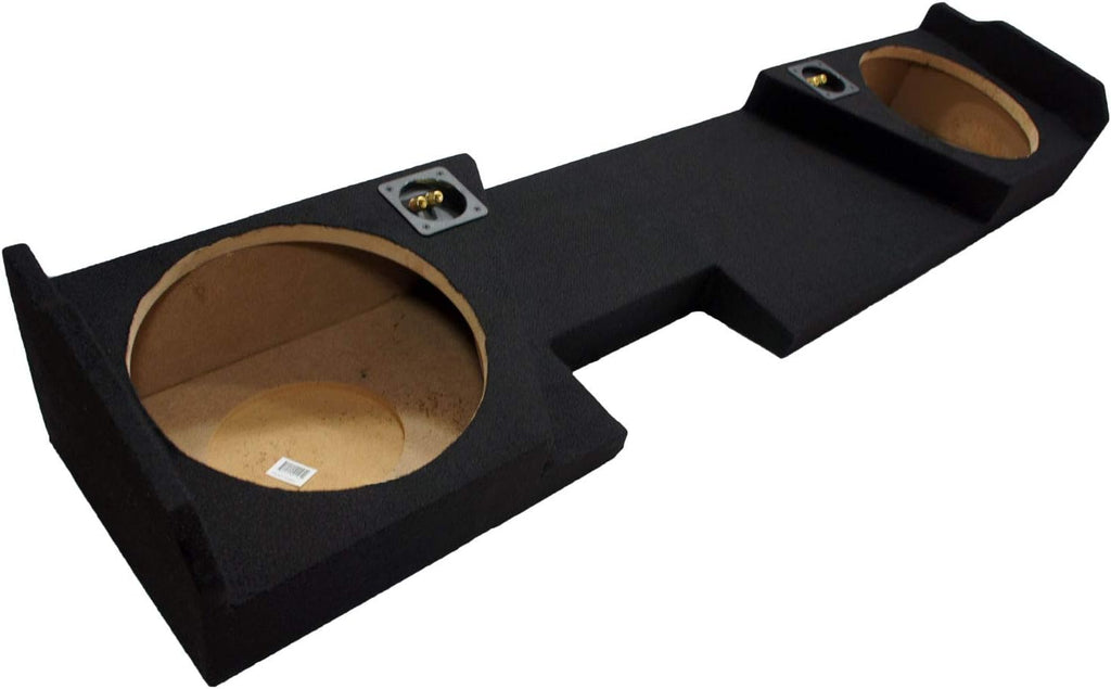 Dual 12" Sub Box Subwoofer Enclosure for Chevy Silverado Double Cab Truck U354