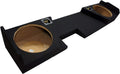 Dual 12" Sub Box Subwoofer Enclosure for Chevy Silverado Double Cab Truck U354