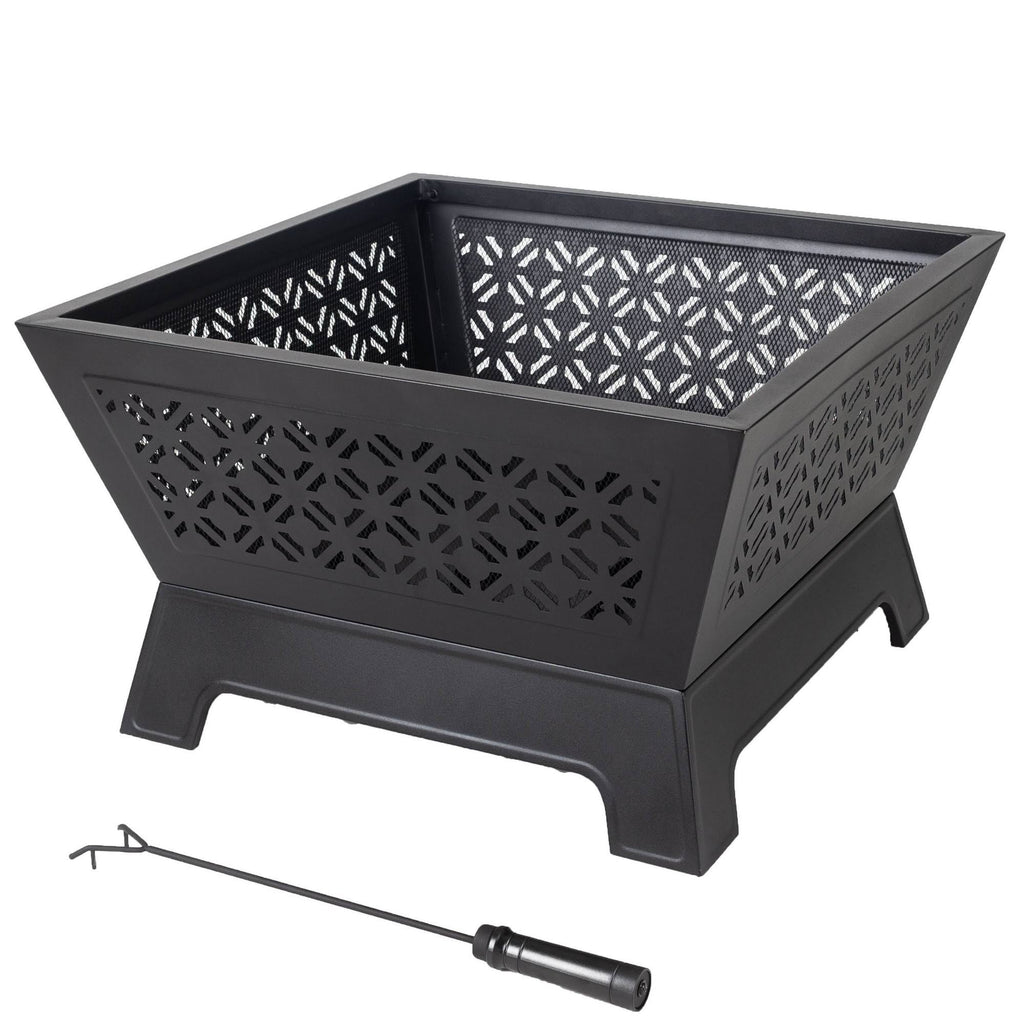 26x22 Square Wood Burning Fire Pit Y635