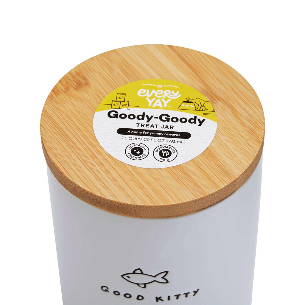 Ceramic Cat Treat Jar G28681