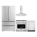 36 Gas Range, Wall Mount Range Hood, Refrigerator with Ice Maker and Dishwasher X8135
