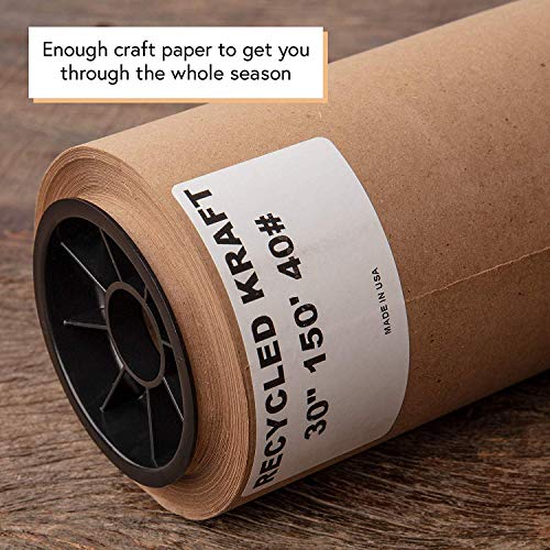 Brown Kraft Paper Roll 30 Inch x 150 Feet Recycled Wrapping Paper M6738