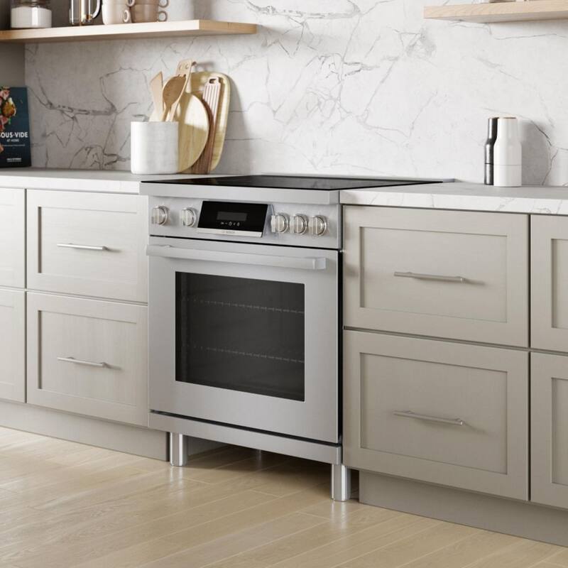 30 in. 3.9 cu ft 4 Element Freestanding Induction Range in Stainless Steel M81238