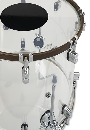 4-Piece Clear Acrylic Drum Set Shell Pack P8933