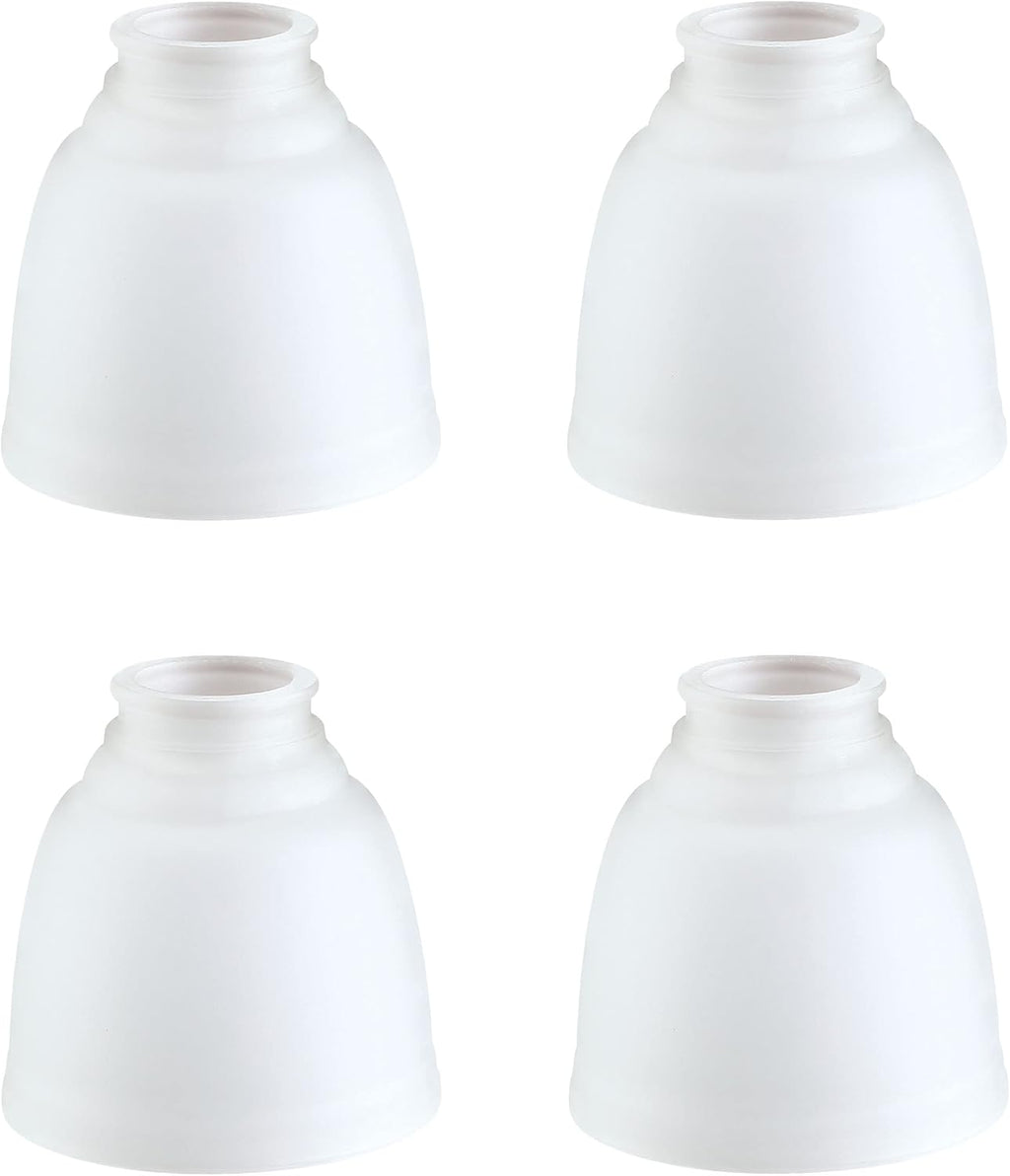 4 Pack Frosted Ceiling Fan Replacement Glass Shade, 4-3/4" Diameter x 4-3/4" Height C5276