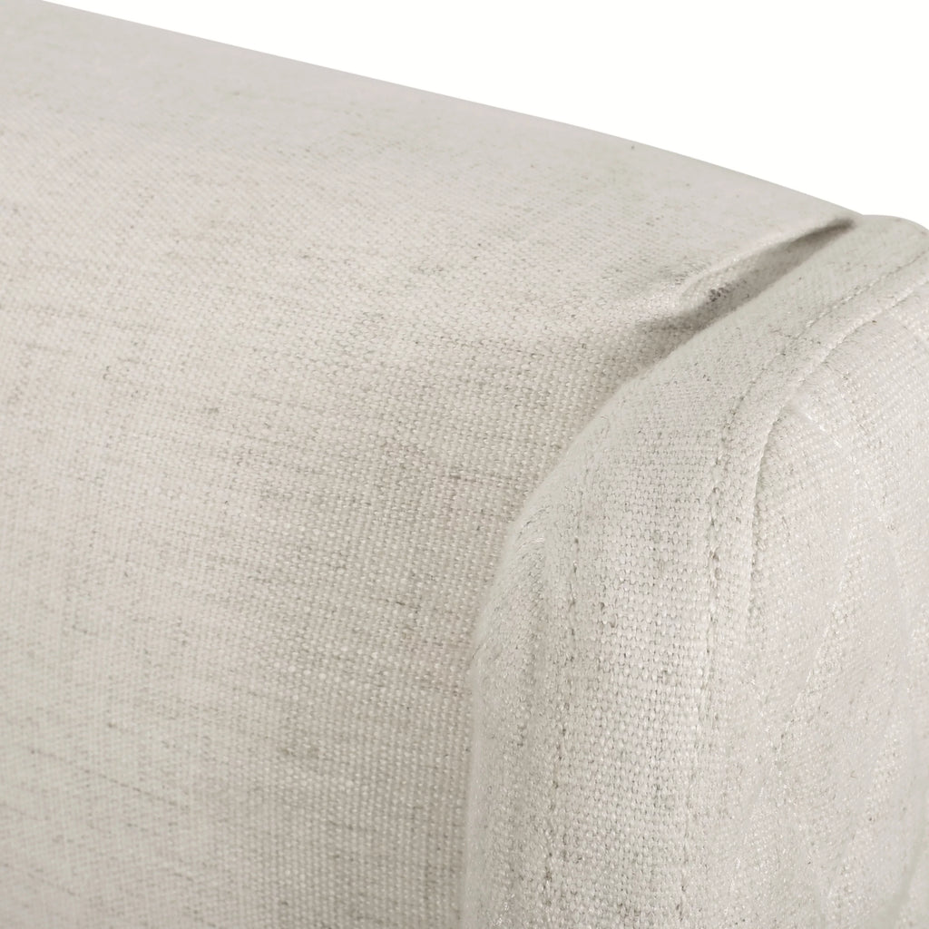 Beige Fabric Wingback Headboard F779
