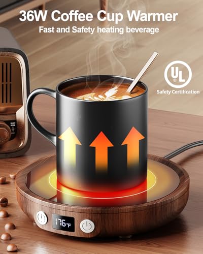 36W Black Coffee Cup Warmer with Digital Display H67604
