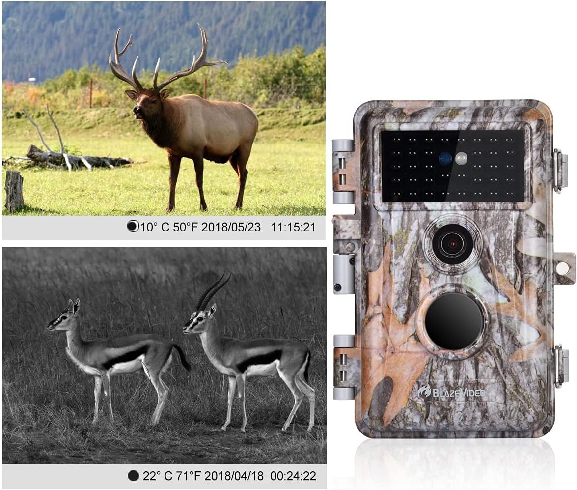 4-Pack 24MP 2304x1296P MP4 Video Trail Cameras M93643