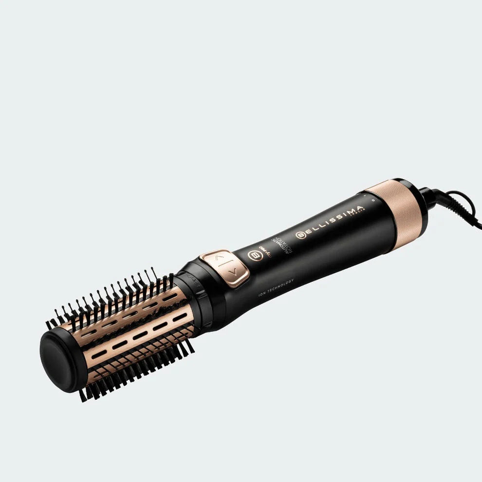 Rotating hot air brush with ions and ceramic coating K960