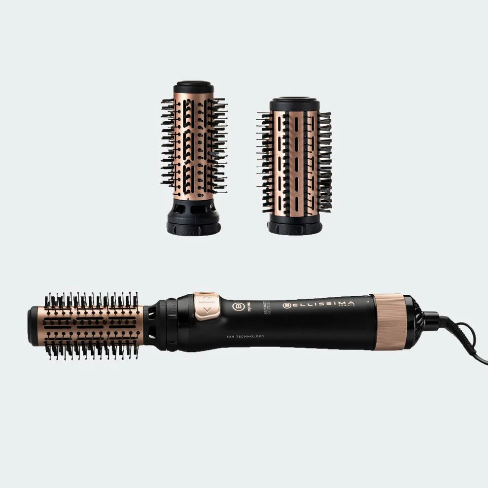 Rotating hot air brush with ions and ceramic coating K960