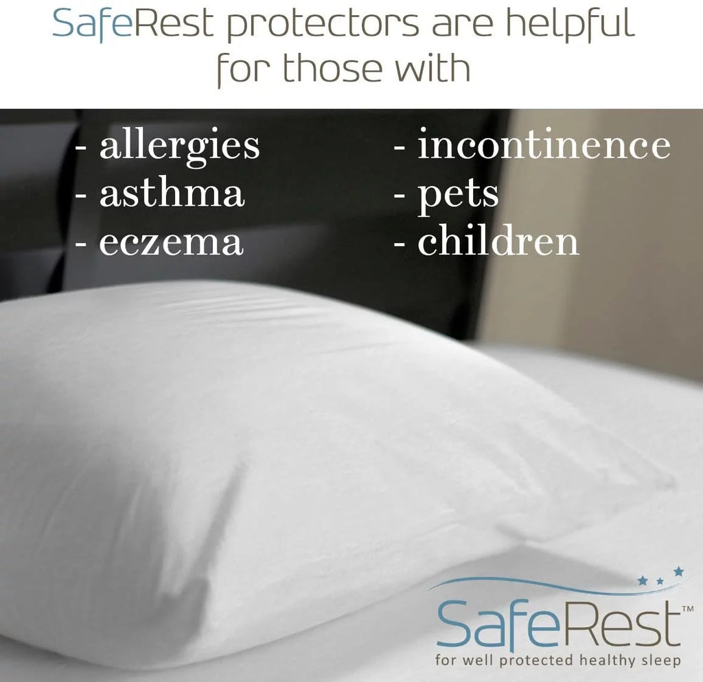 Hypoallergenic Waterproof Zippered Pillow Protector Queen Size H882517