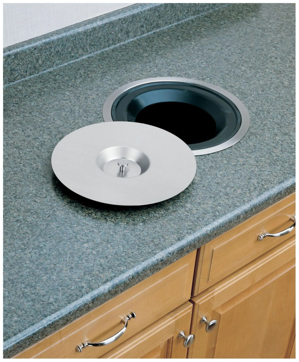 12-1/4" Counter Mount Trash/Ice Container - Stainless X4705