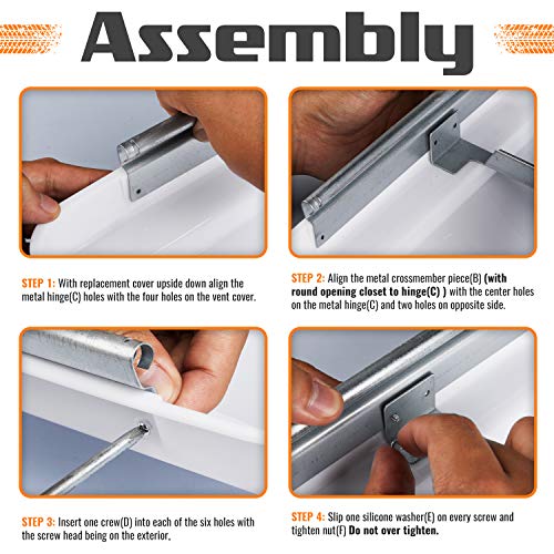 White 2 Pack RV Roof Vent Cover D578586