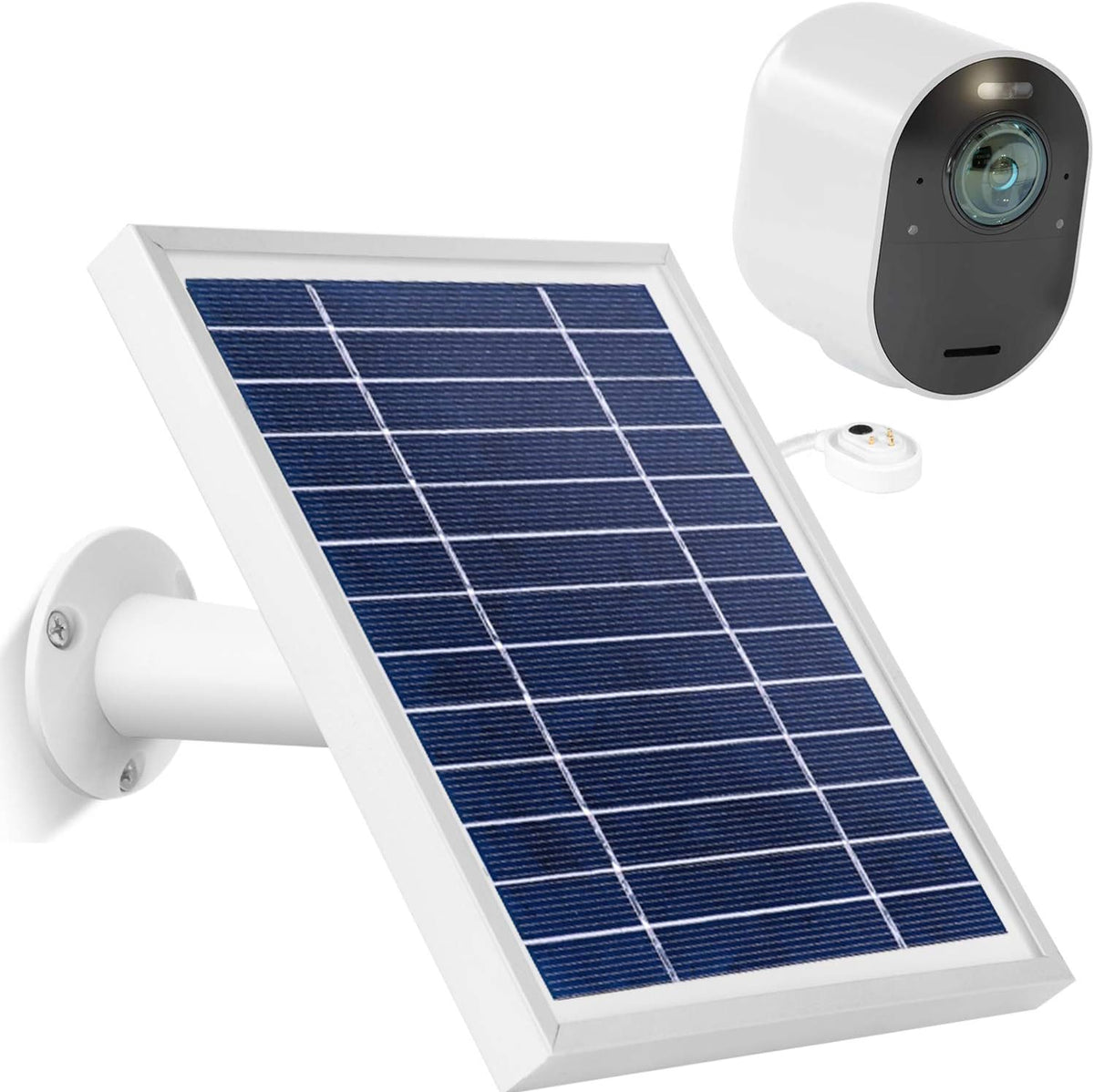Solar Panel with 11.5ft Waterproof Magnetic Power Cable, Adjustable Mount M9892