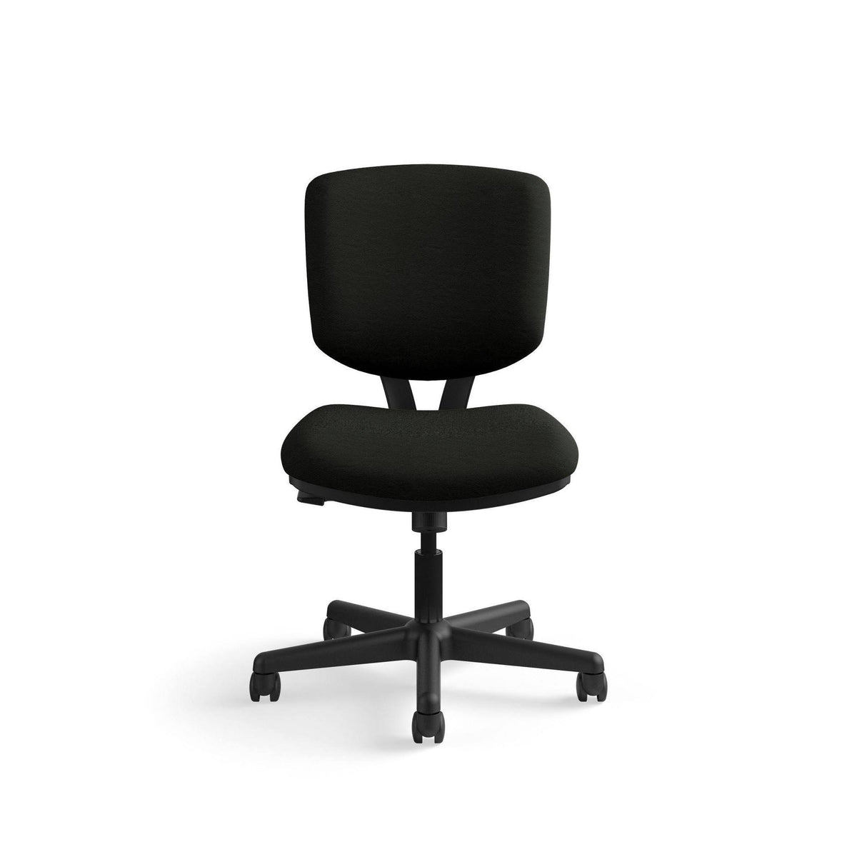 Black Plastic Leather Task Chair U877105