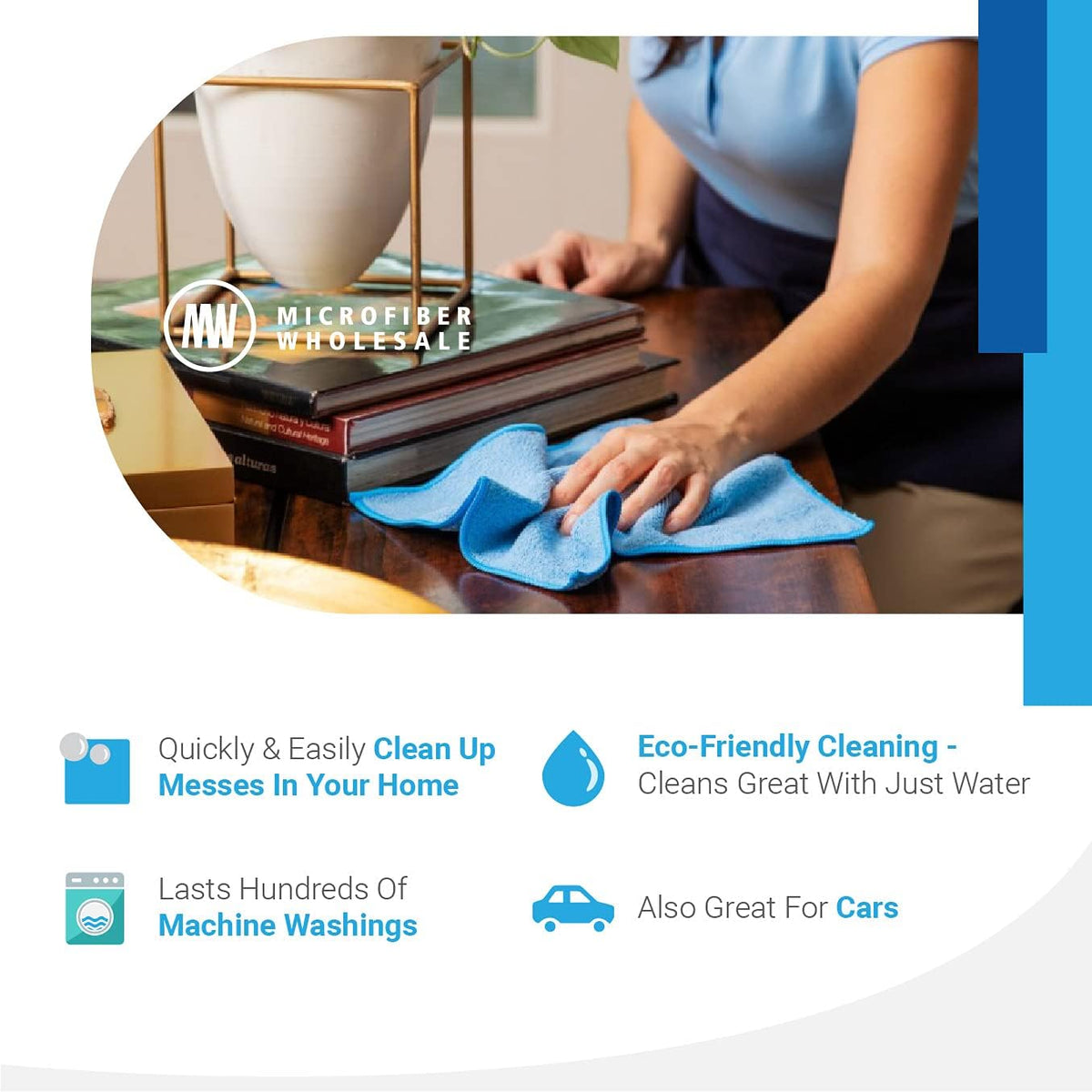 Black Microfiber Towels 400 Count T35825