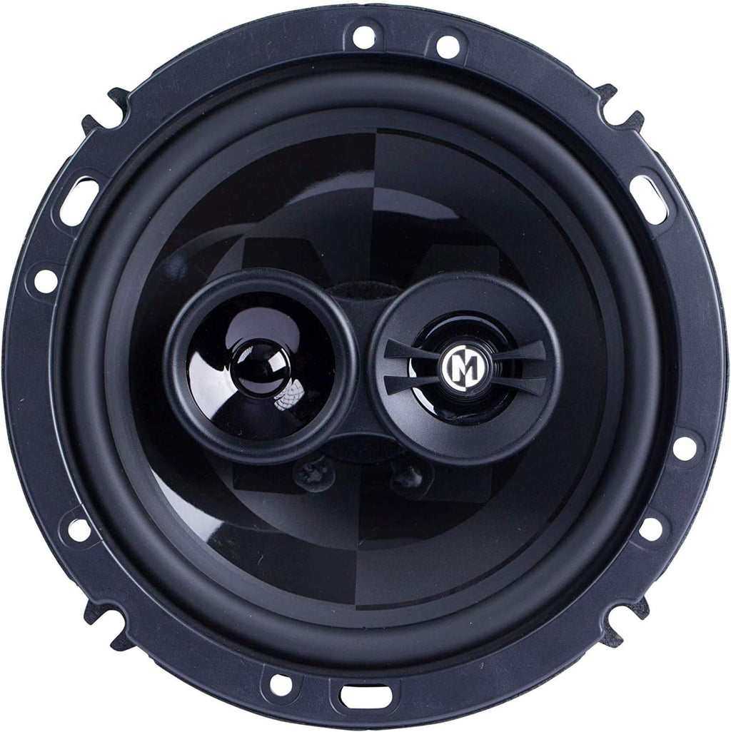 6.5 Inch 3 Way 50 Watt RMS 100 Watt Peak Car Audio Coaxial Speaker System Pack of 2 Z73197