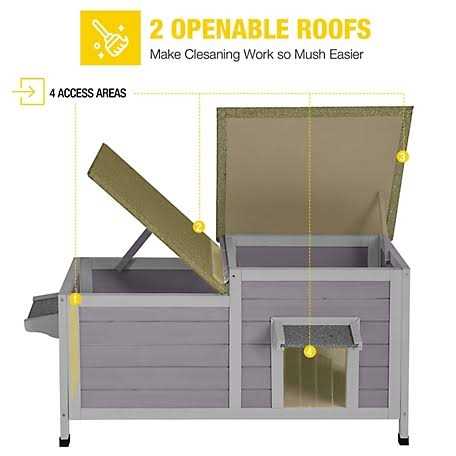 2-Room Outdoor Cat House P664