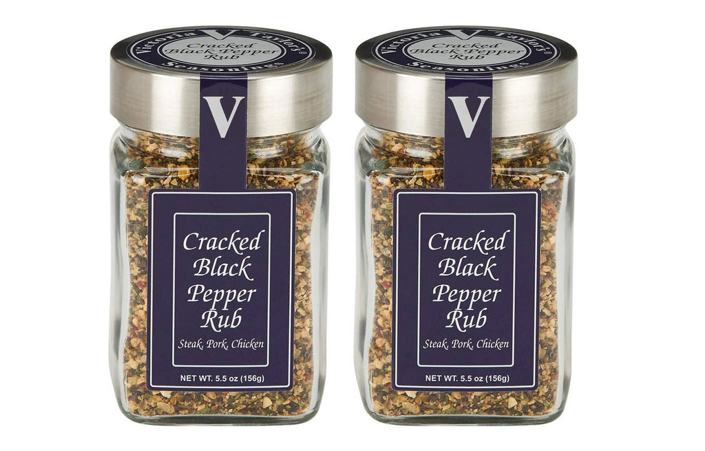Cracked Black Pepper Rub 5.5 oz. Jar Pack of 2 V193387