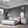 Silver Solid Wood Queen Bedroom Set 3pcs I41103