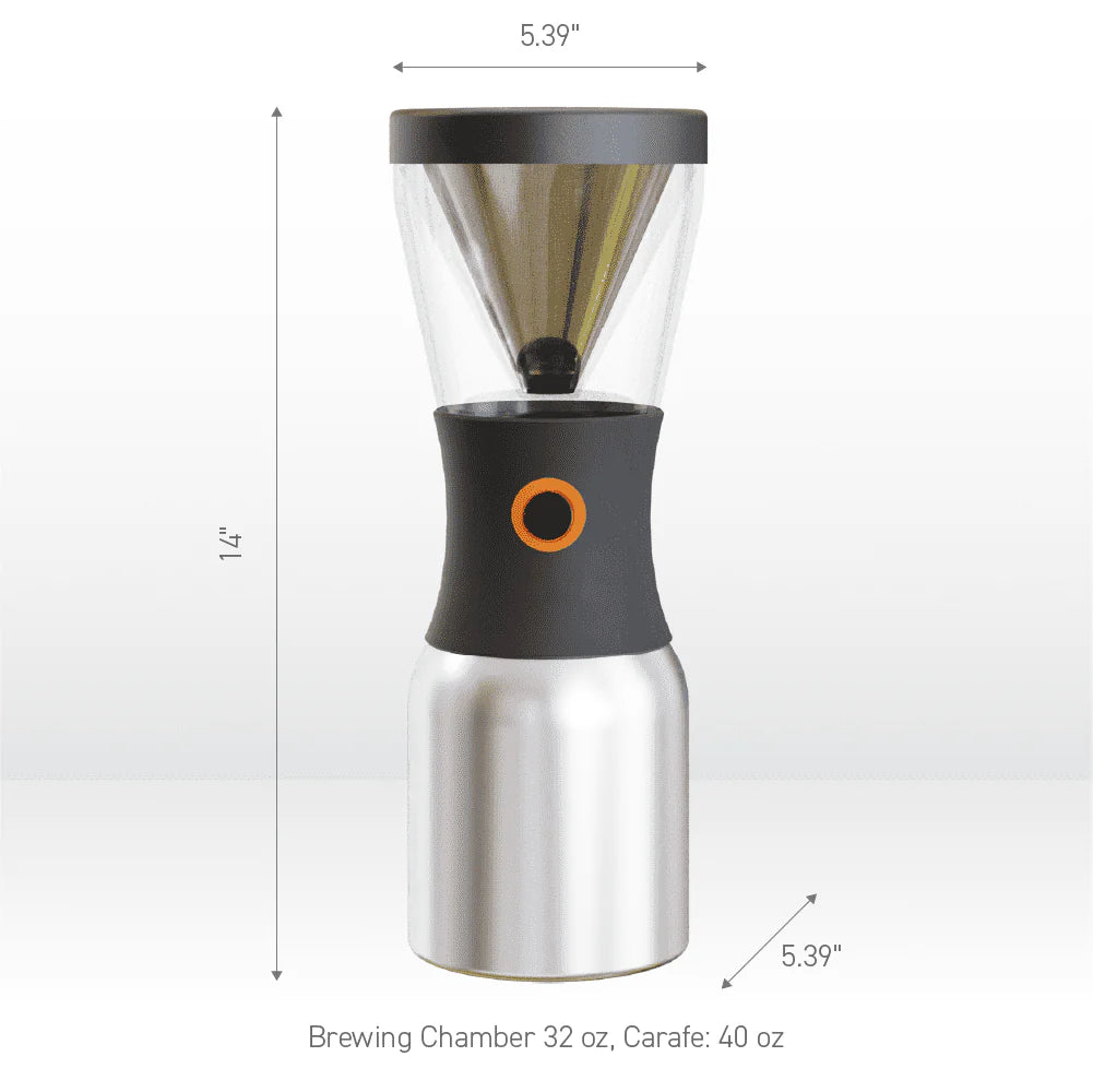 Portable Cold Brew Coffee Maker with 1 Liter Stainless Steel Travel Carafe S846030