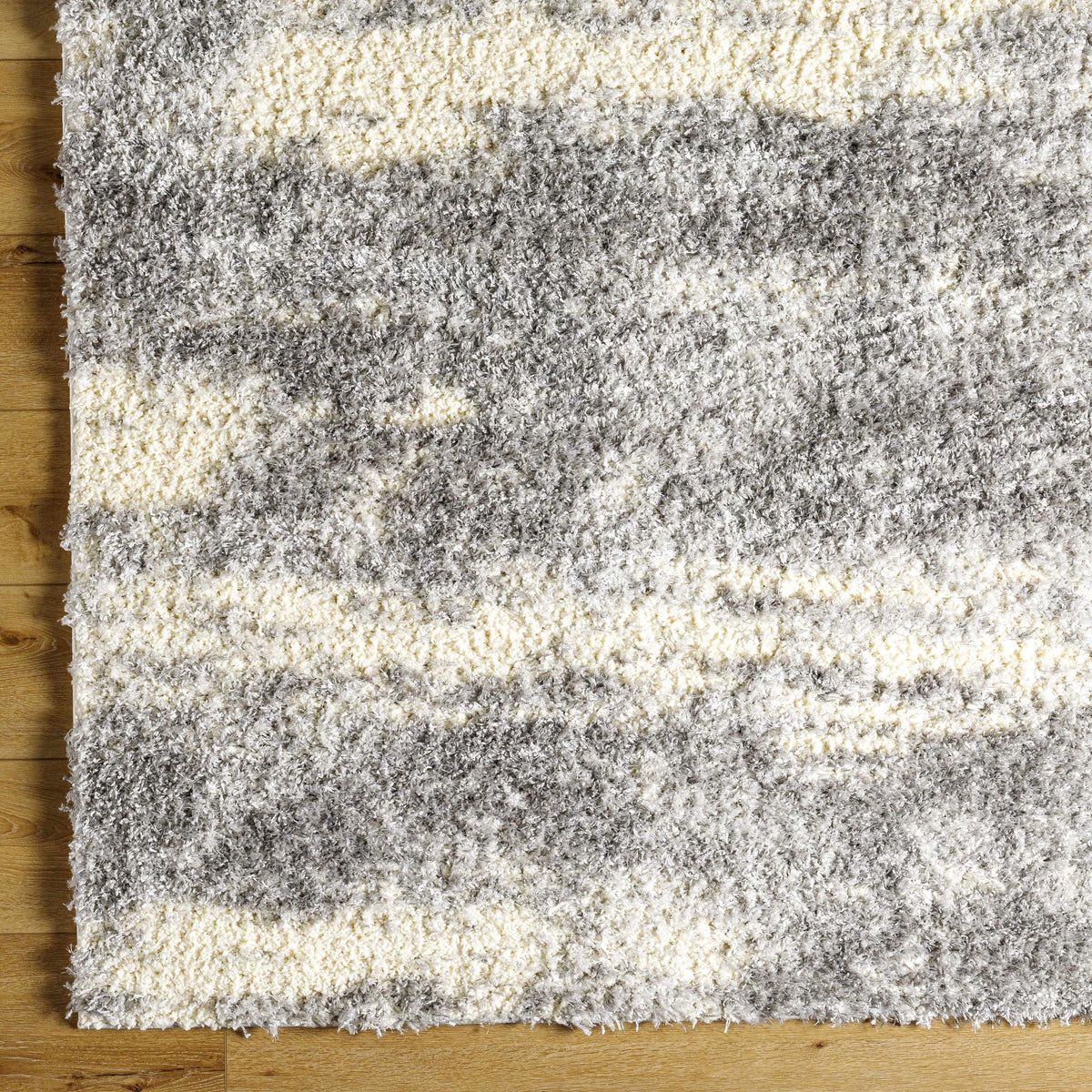 Gray Brown Plush Pile Area Rug 2' x 3' L27491